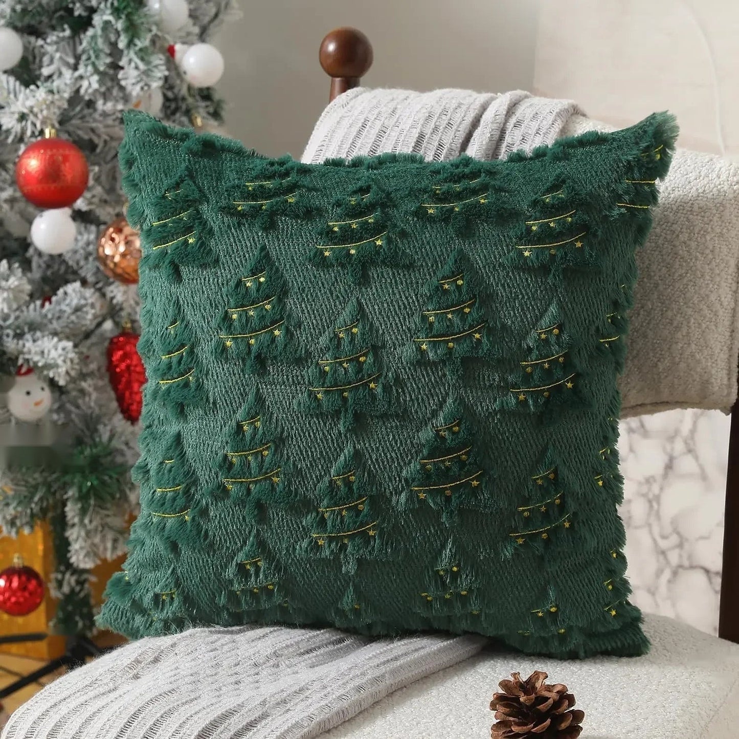The Organic Textured Throw Pillow Cover