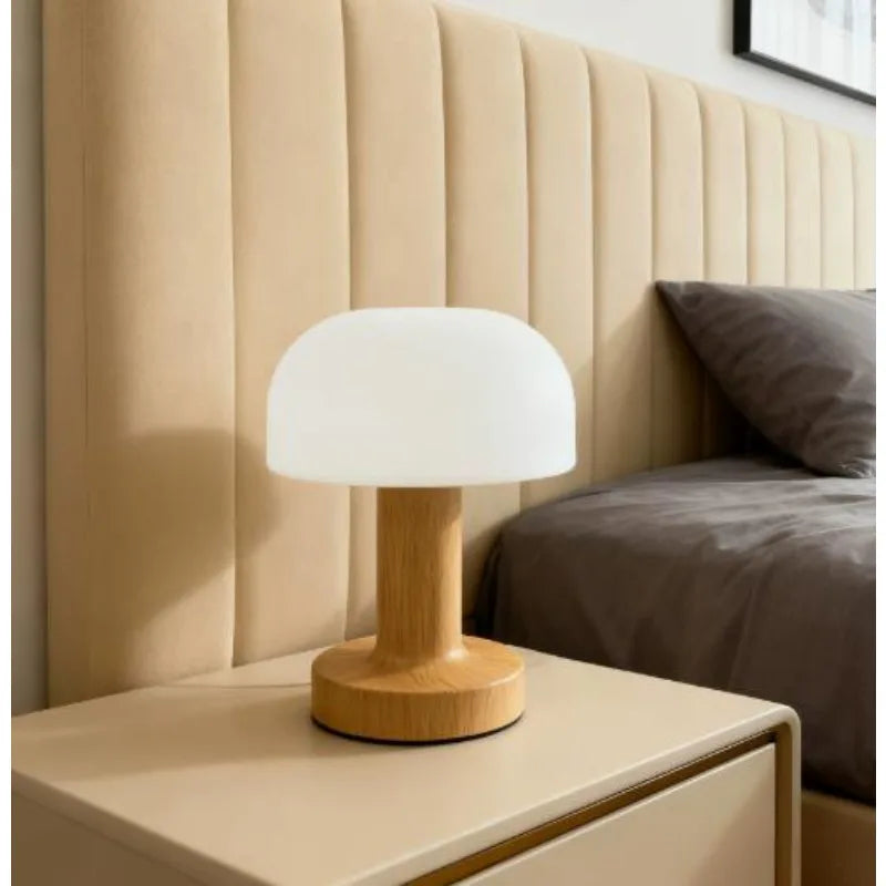 The Mushroom Lamp — USB Rechargeable Touch Light with Stepless Dimming