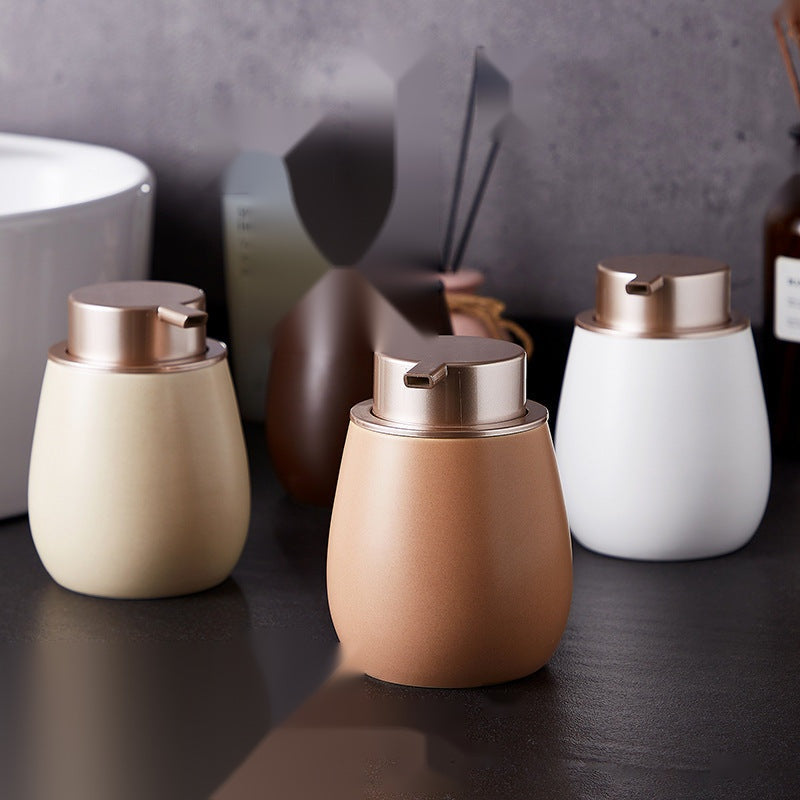The Ceramic Foam Dispenser — Press-Top Soap & Lotion Bottle