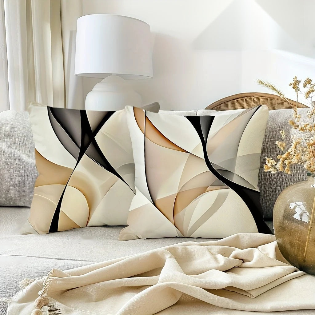 The Organic Geometric Textured Pillow Covers