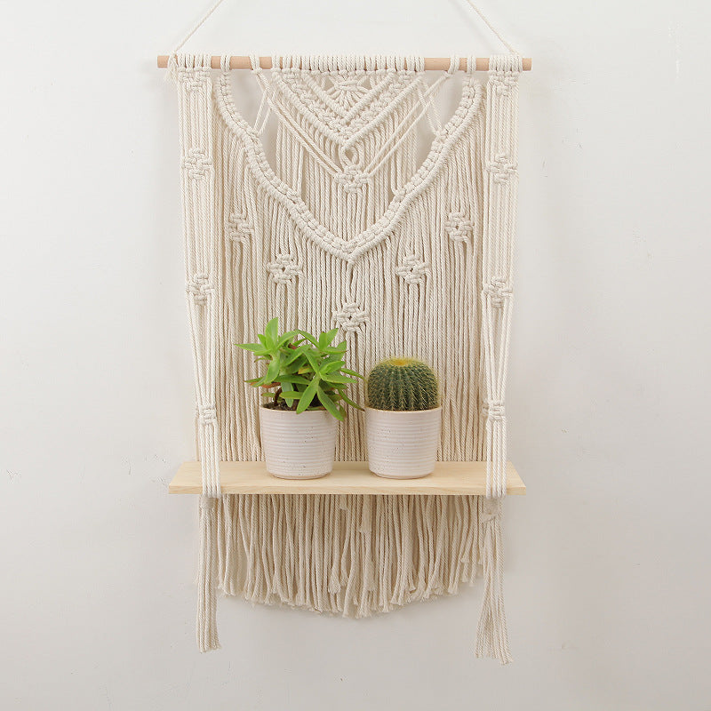 Hand-Woven Artisan Tapestry, Japandi Wall Decor, TerraNest Studio