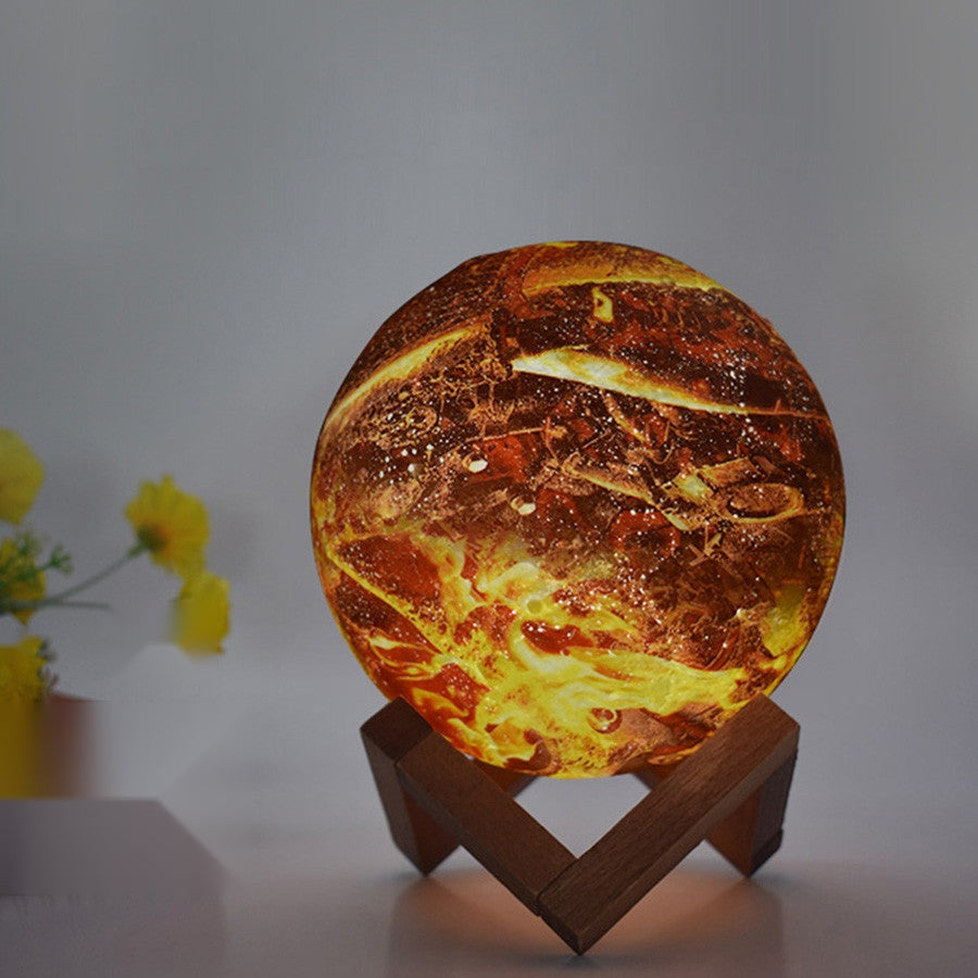 The Flame LED Night Light — 3D Painted Touch Lamp