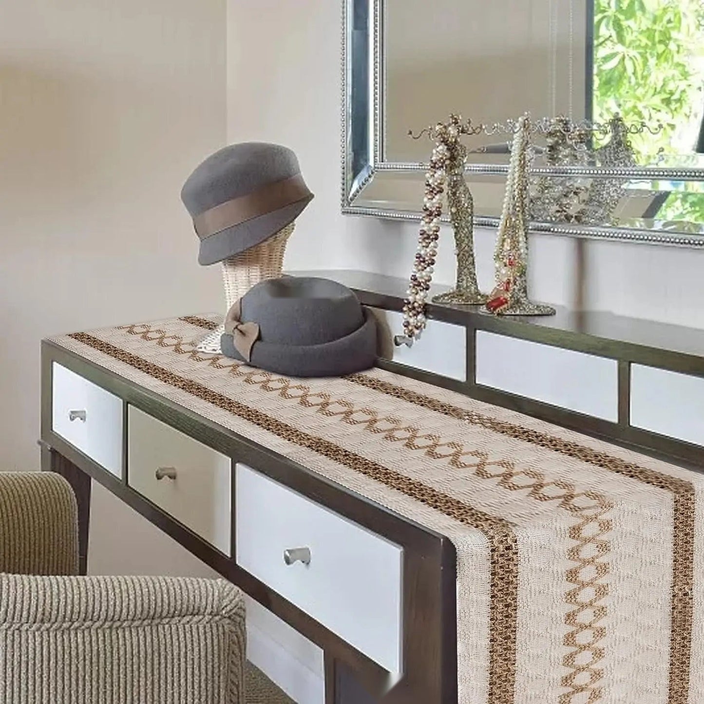 The Minimalist Woven Linen Table Runner