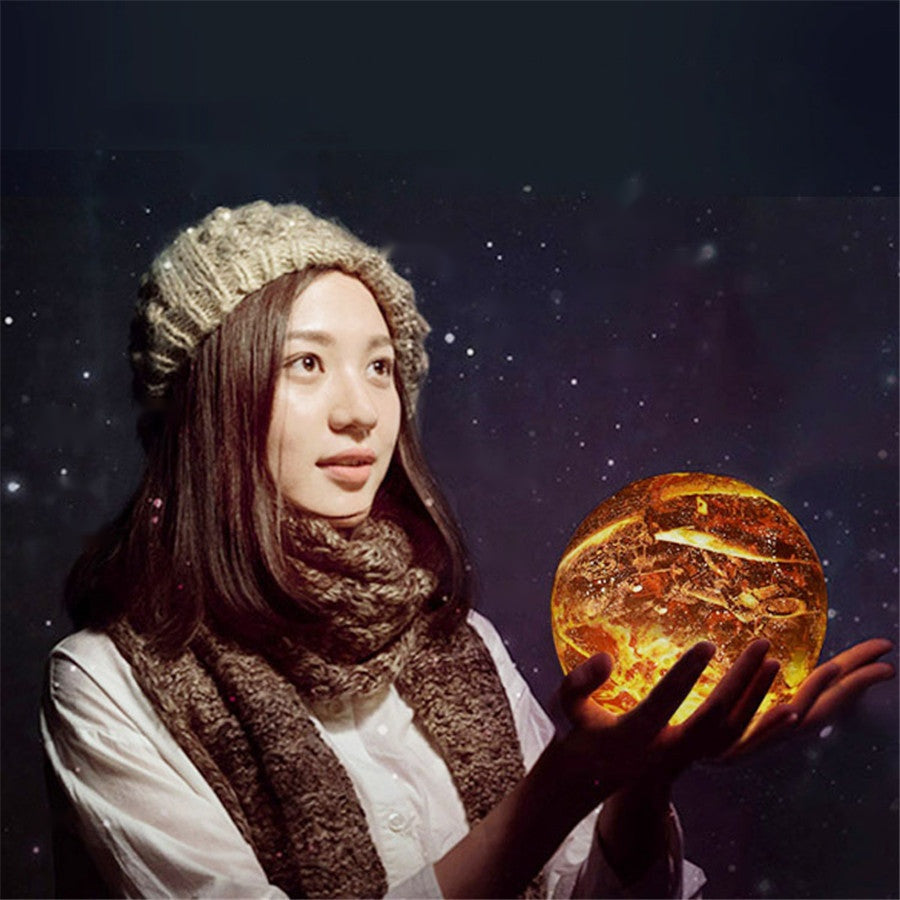 The Flame LED Night Light — 3D Painted Touch Lamp