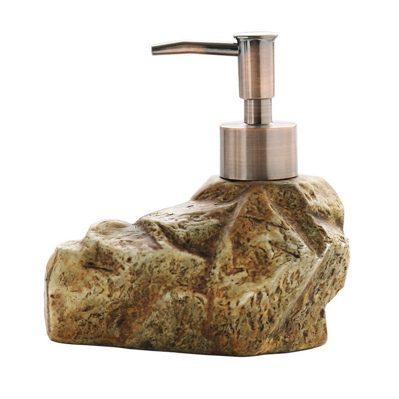 The Stone Ceramic Soap Dispenser — Retro Textured Pump, 3 Styles