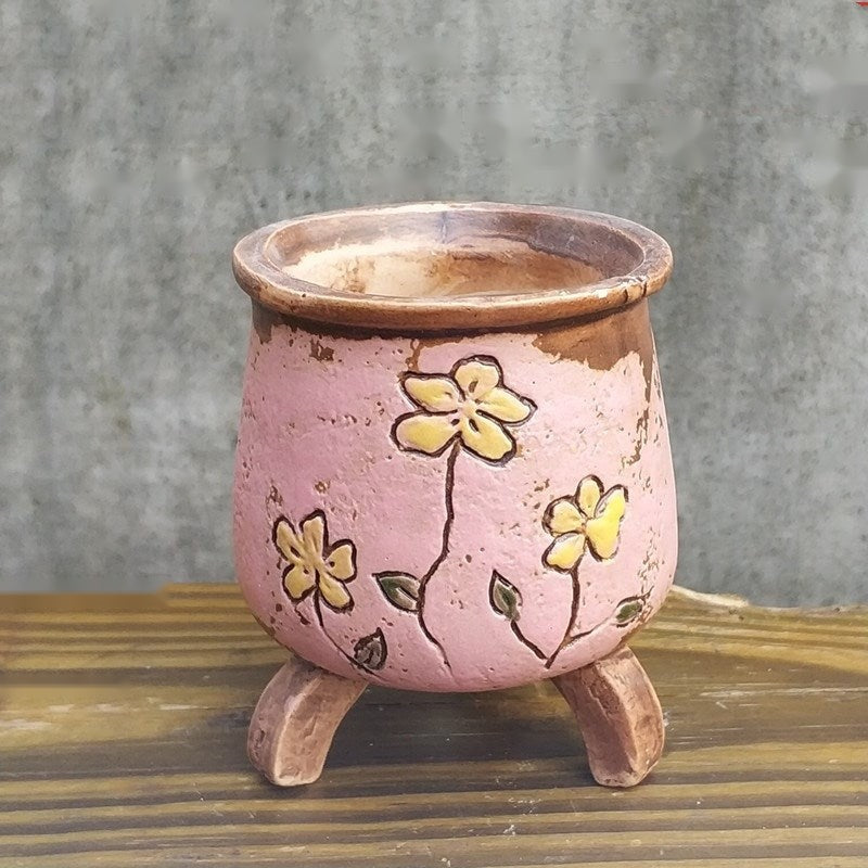 The Ceramic Mini Planter — Glazed Decorative Pot, 10 Styles