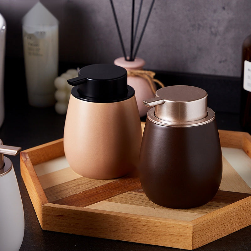 The Ceramic Foam Dispenser — Press-Top Soap & Lotion Bottle