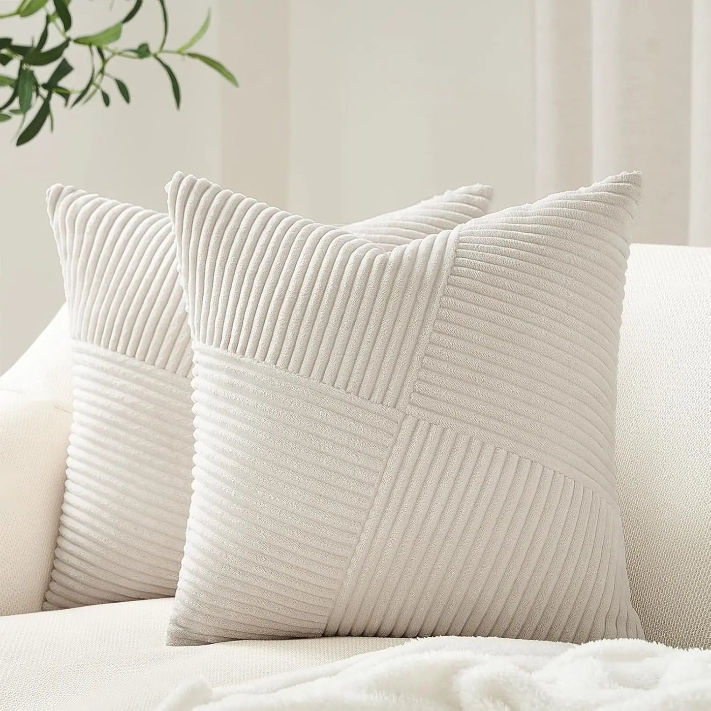 The Organic Textured Throw Pillow Cover