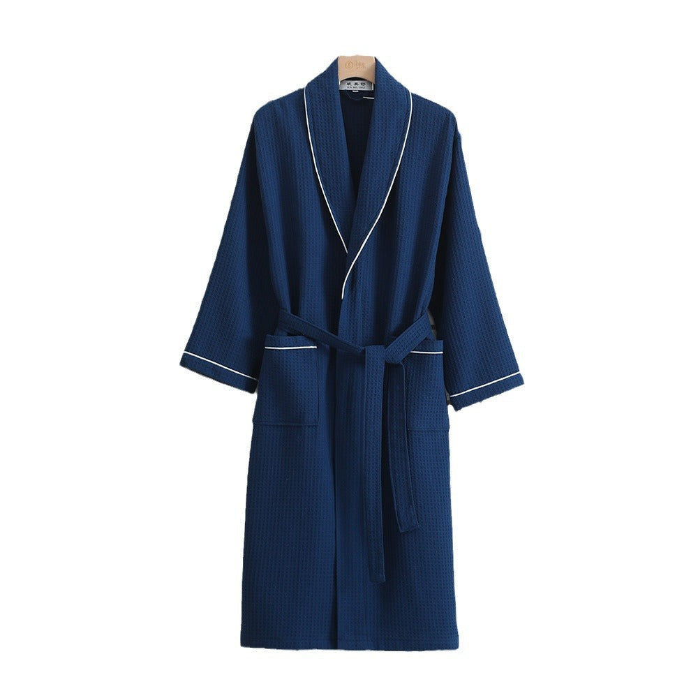 The Textured Waffle Sanctuary Robe – 100% Pure Cotton