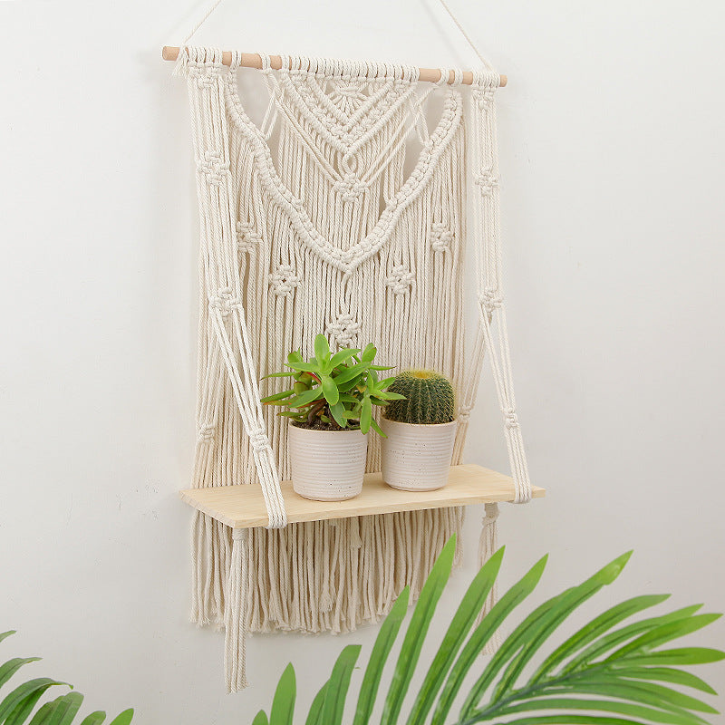 Hand-Woven Artisan Tapestry, Japandi Wall Decor, TerraNest Studio