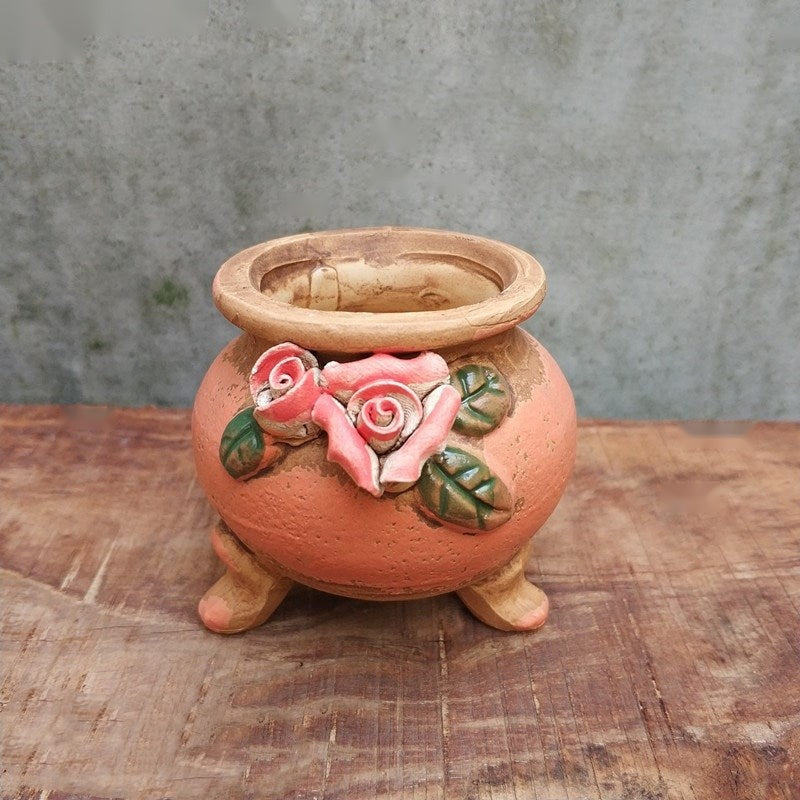The Ceramic Mini Planter — Glazed Decorative Pot, 10 Styles