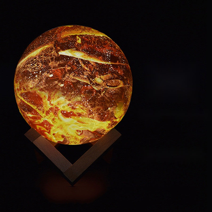 The Flame LED Night Light — 3D Painted Touch Lamp