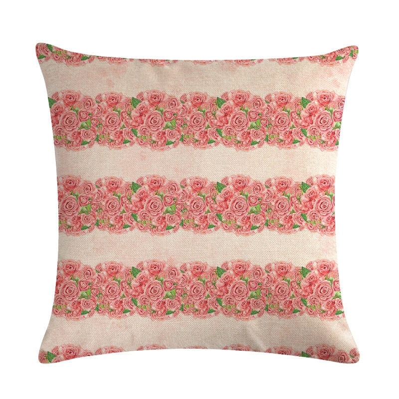 The Floral Cushion Cover — Botanical Print, 45×45cm