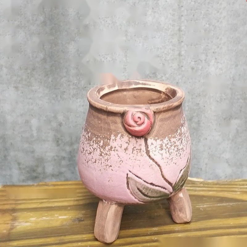The Ceramic Mini Planter — Glazed Decorative Pot, 10 Styles