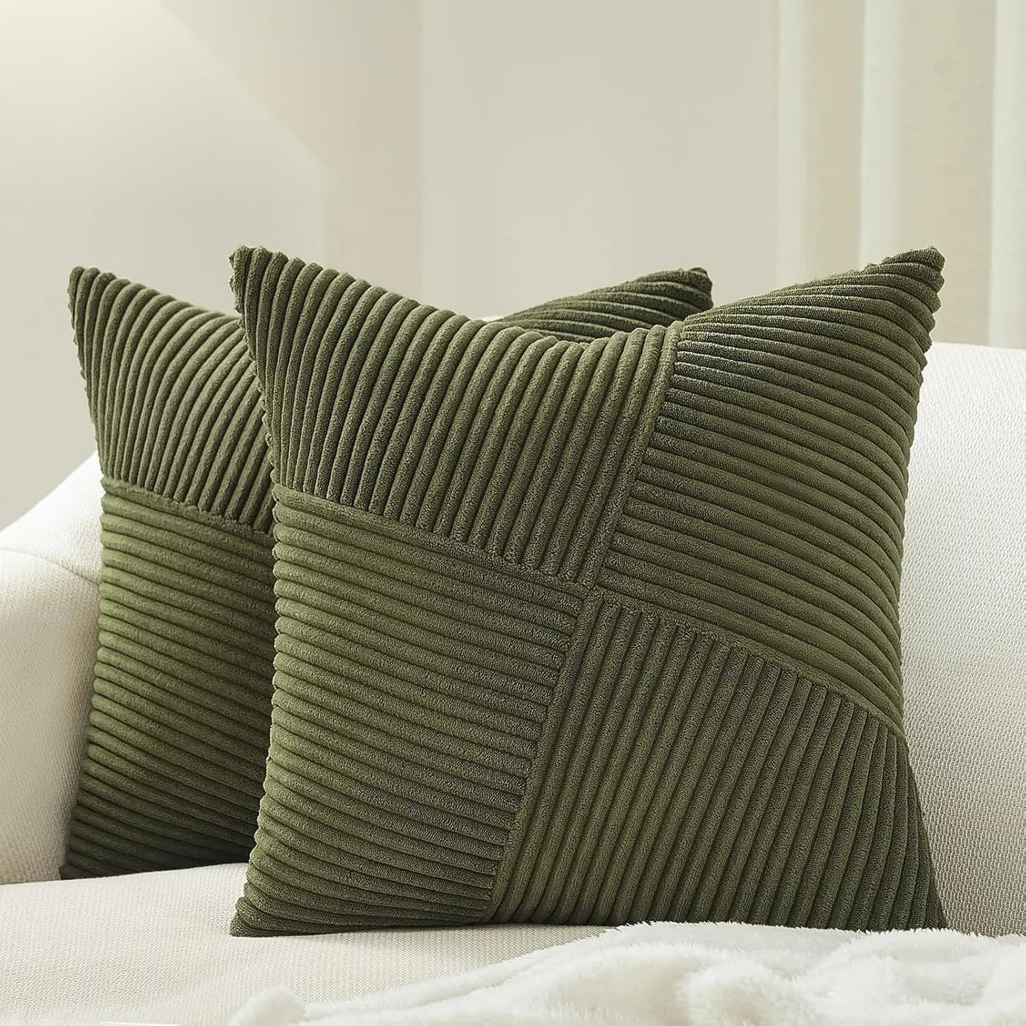The Organic Textured Throw Pillow Cover
