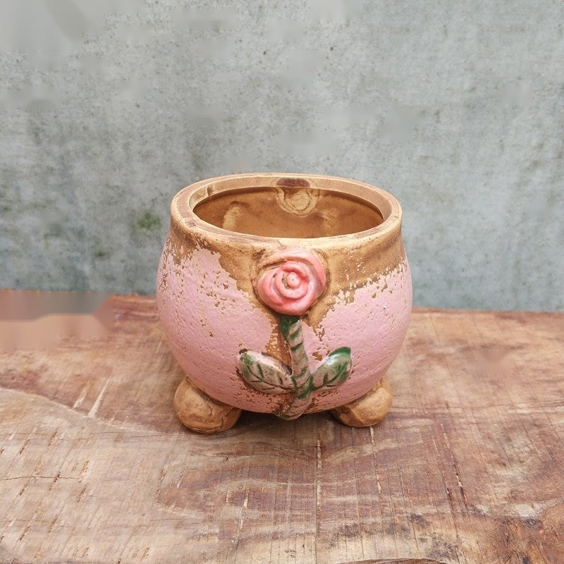 The Ceramic Mini Planter — Glazed Decorative Pot, 10 Styles
