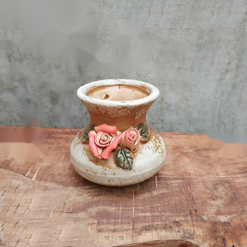The Ceramic Mini Planter — Glazed Decorative Pot, 10 Styles