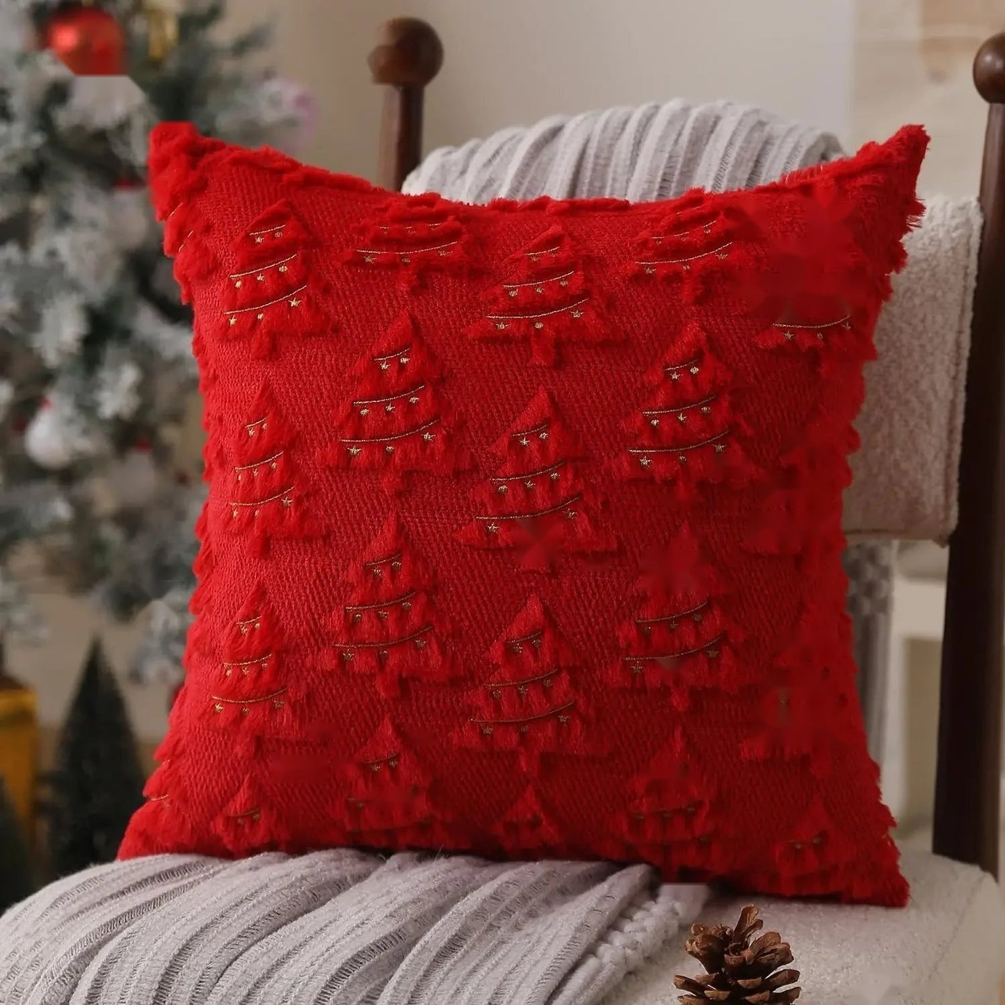 The Organic Textured Throw Pillow Cover