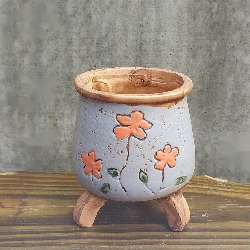 The Ceramic Mini Planter — Glazed Decorative Pot, 10 Styles