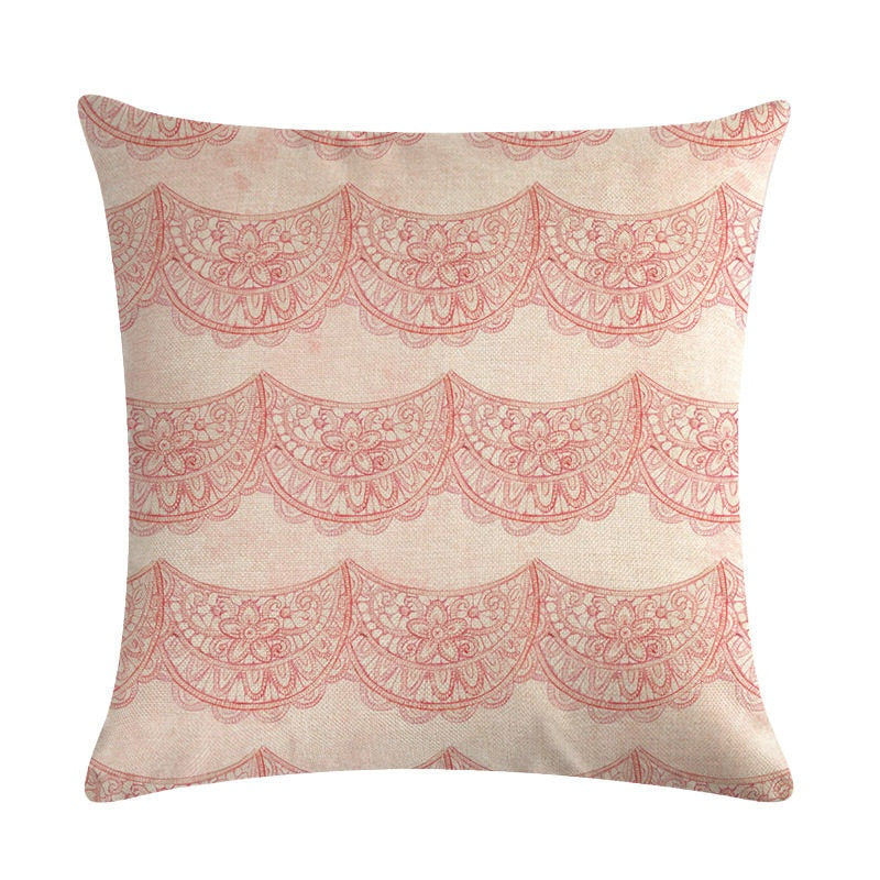 The Floral Cushion Cover — Botanical Print, 45×45cm
