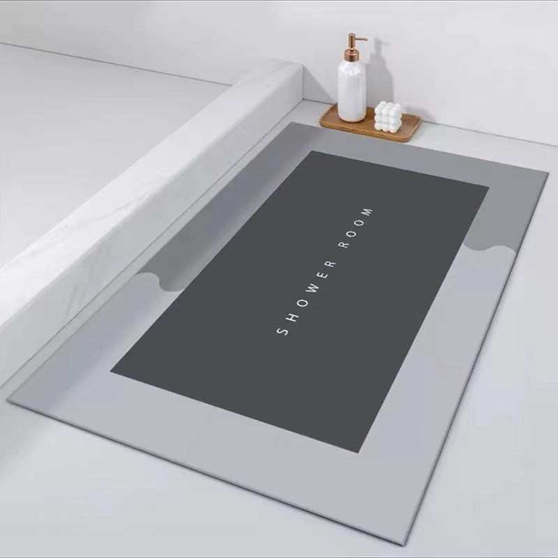 Diatom Bath Mat, Quick-Dry, Minimalist, Japandi Bathroom Decor, TerraNest Studio