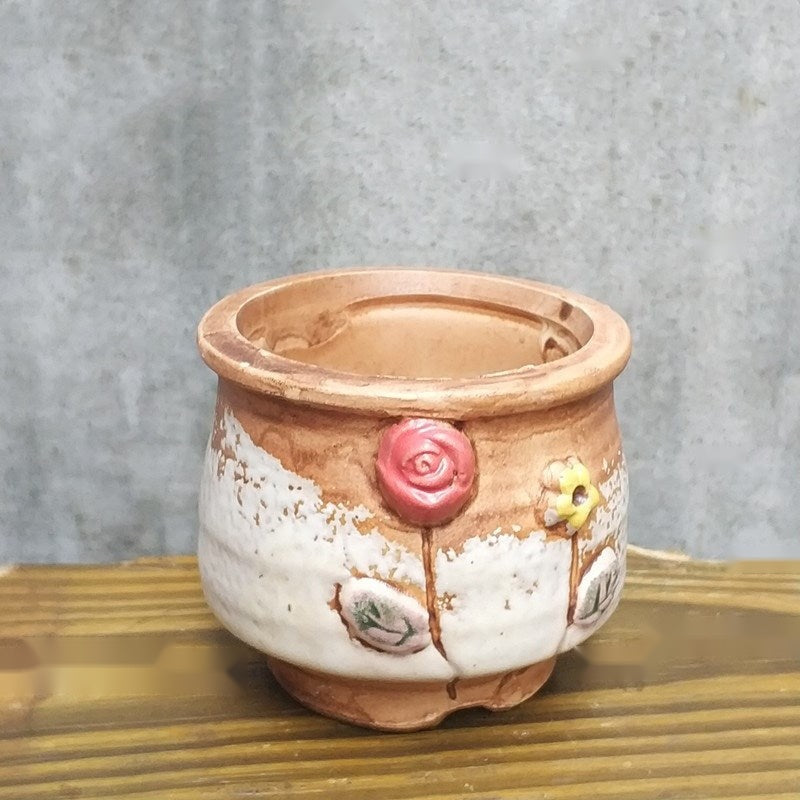 The Ceramic Mini Planter — Glazed Decorative Pot, 10 Styles