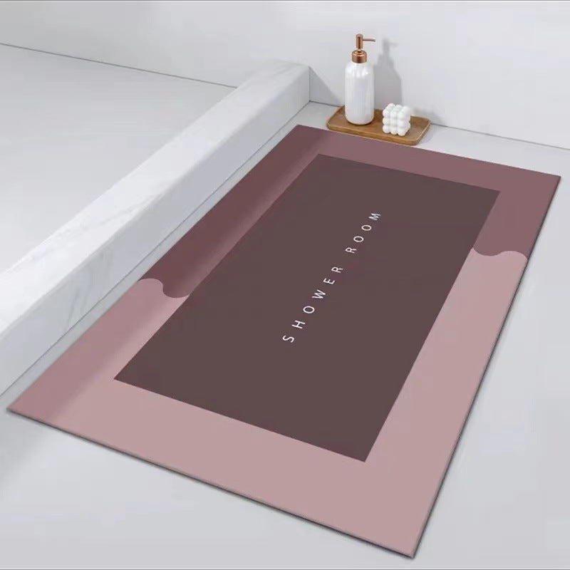 Diatom Bath Mat, Quick-Dry, Minimalist, Japandi Bathroom Decor, TerraNest Studio