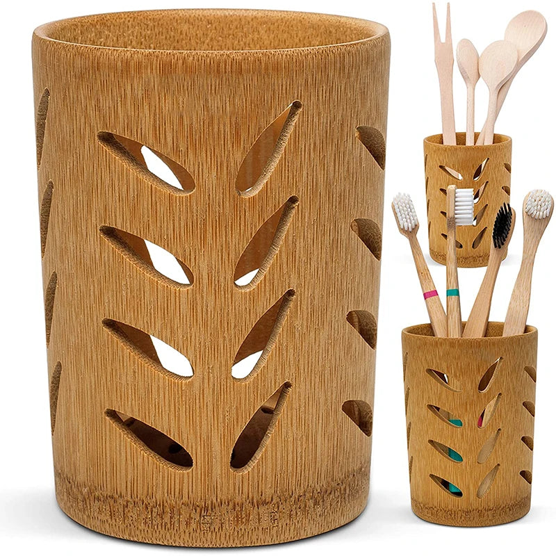 The Organic Bamboo Toothbrush Cup