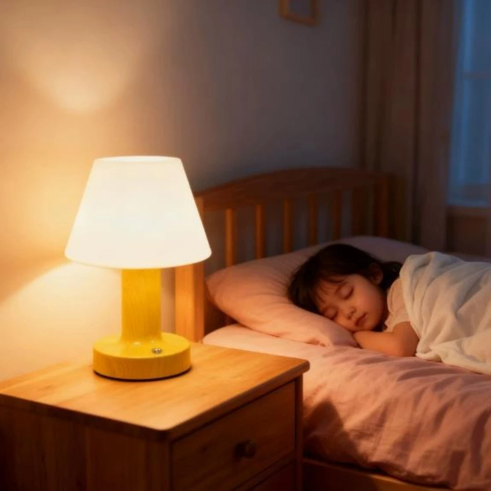 The Mushroom Lamp — USB Rechargeable Touch Light with Stepless Dimming