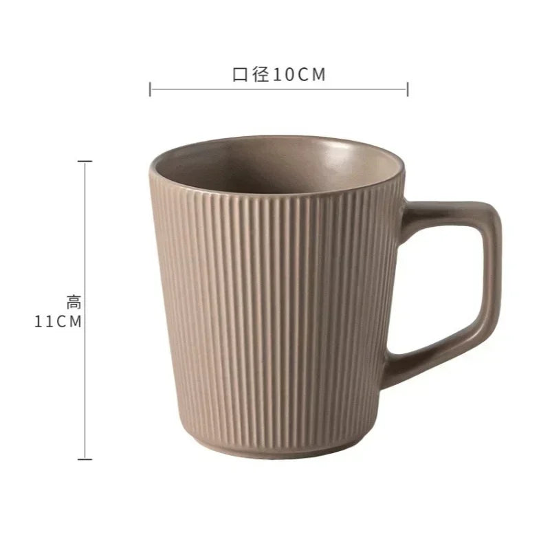 The Nordic Ribbed Ceramic Mug