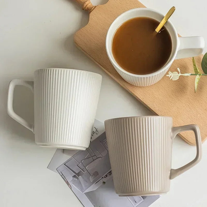The Nordic Ribbed Ceramic Mug