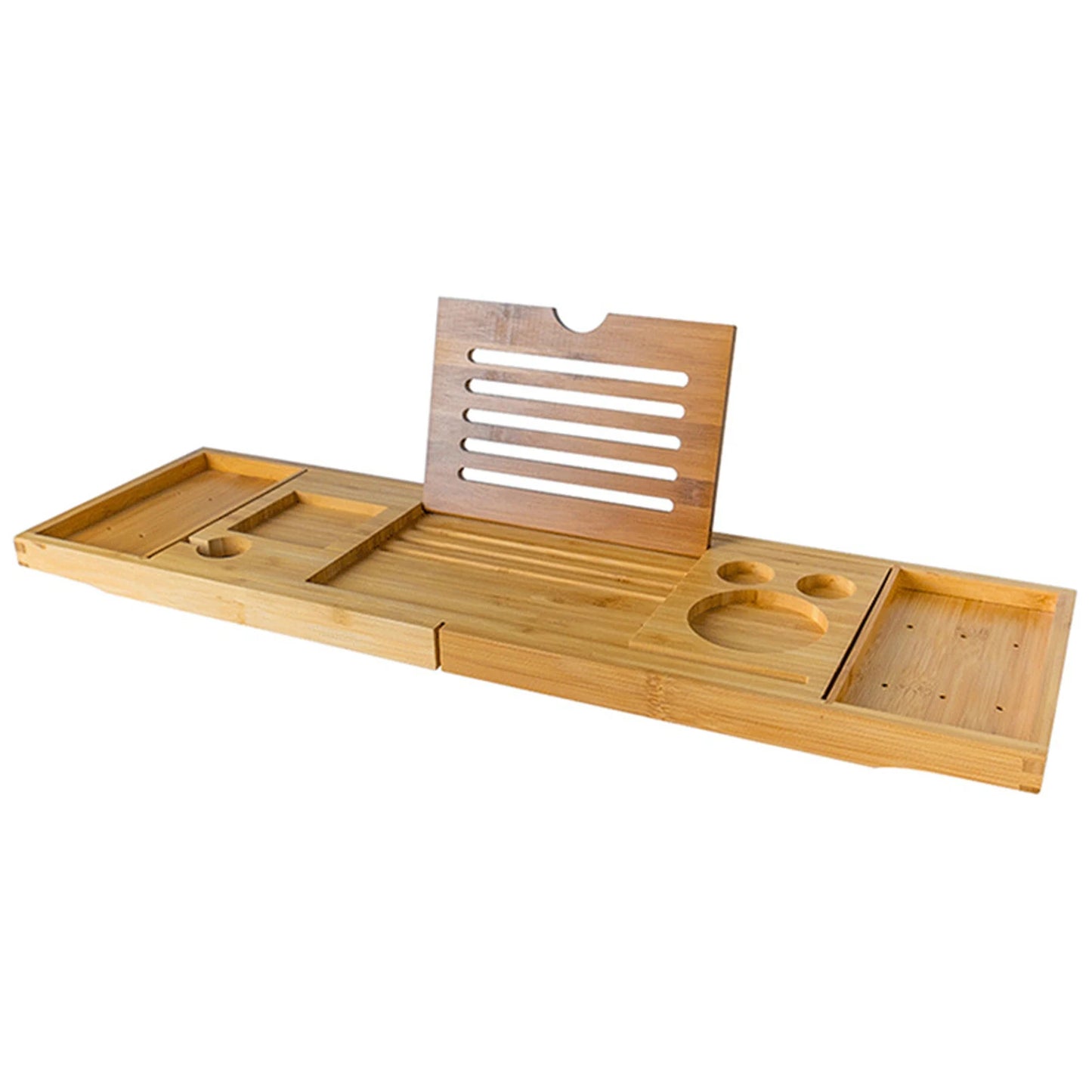 The Bathtub Caddy Tray — Extendable Bamboo Bath Shelf