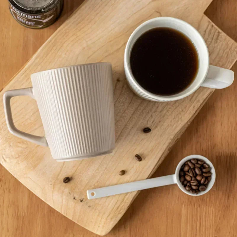 The Nordic Ribbed Ceramic Mug