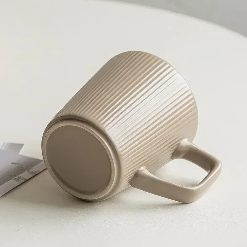 The Nordic Ribbed Ceramic Mug