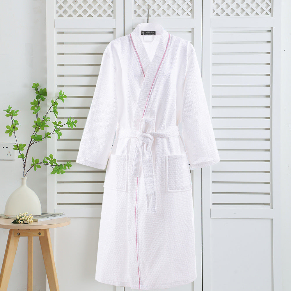 The Textured Waffle Sanctuary Robe – 100% Pure Cotton