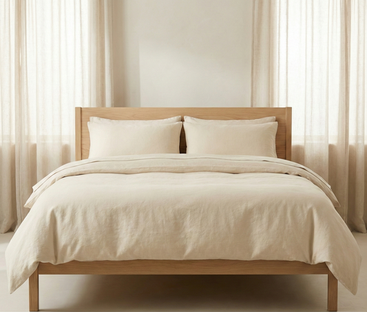 The Linen Cotton Duvet Cover — Natural Breathability-10