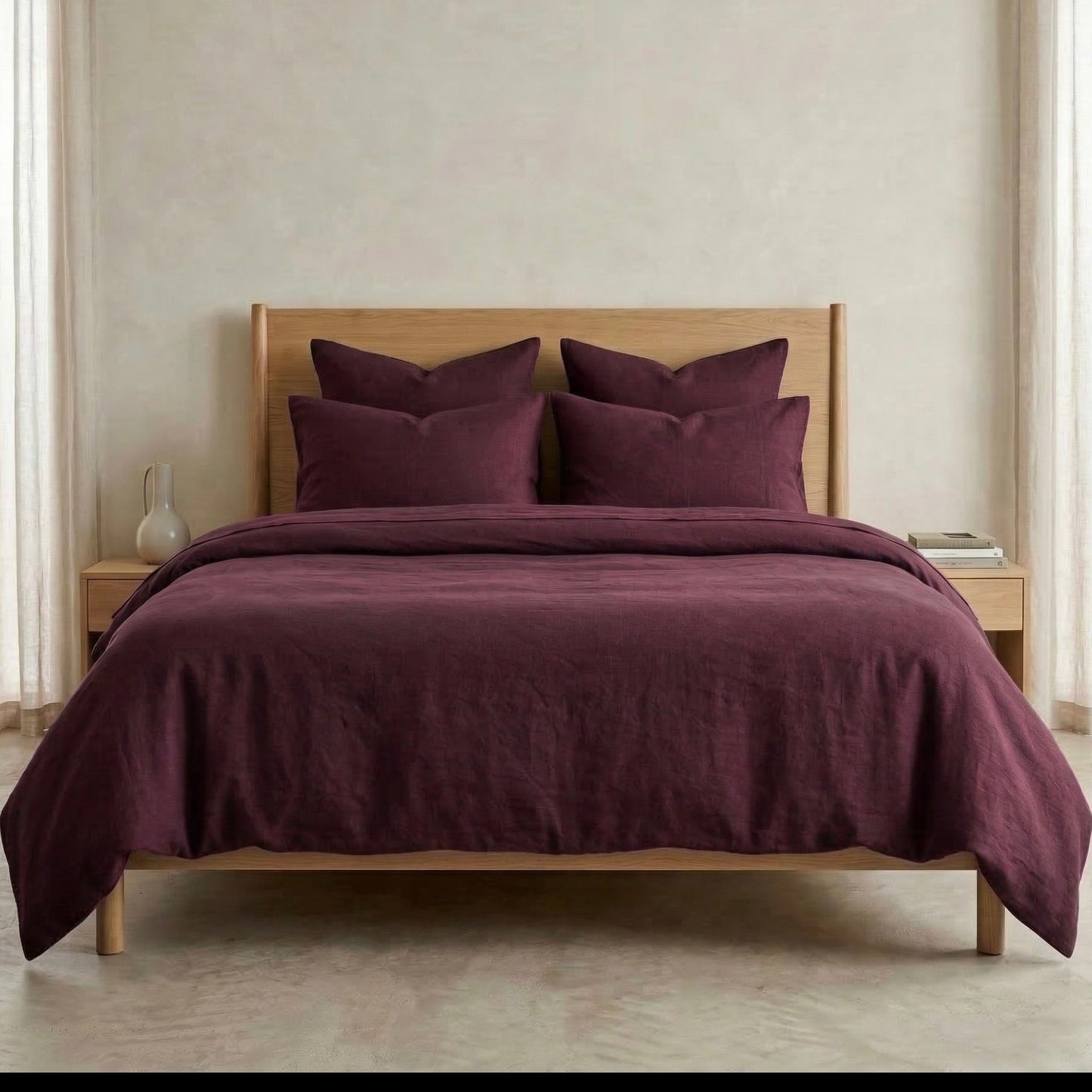 The Linen Cotton Duvet Cover — Natural Breathability-19