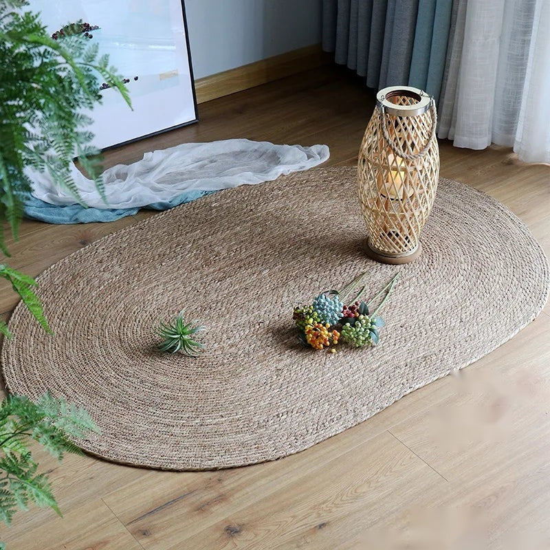 The Minimalist Braided Bamboo Rug