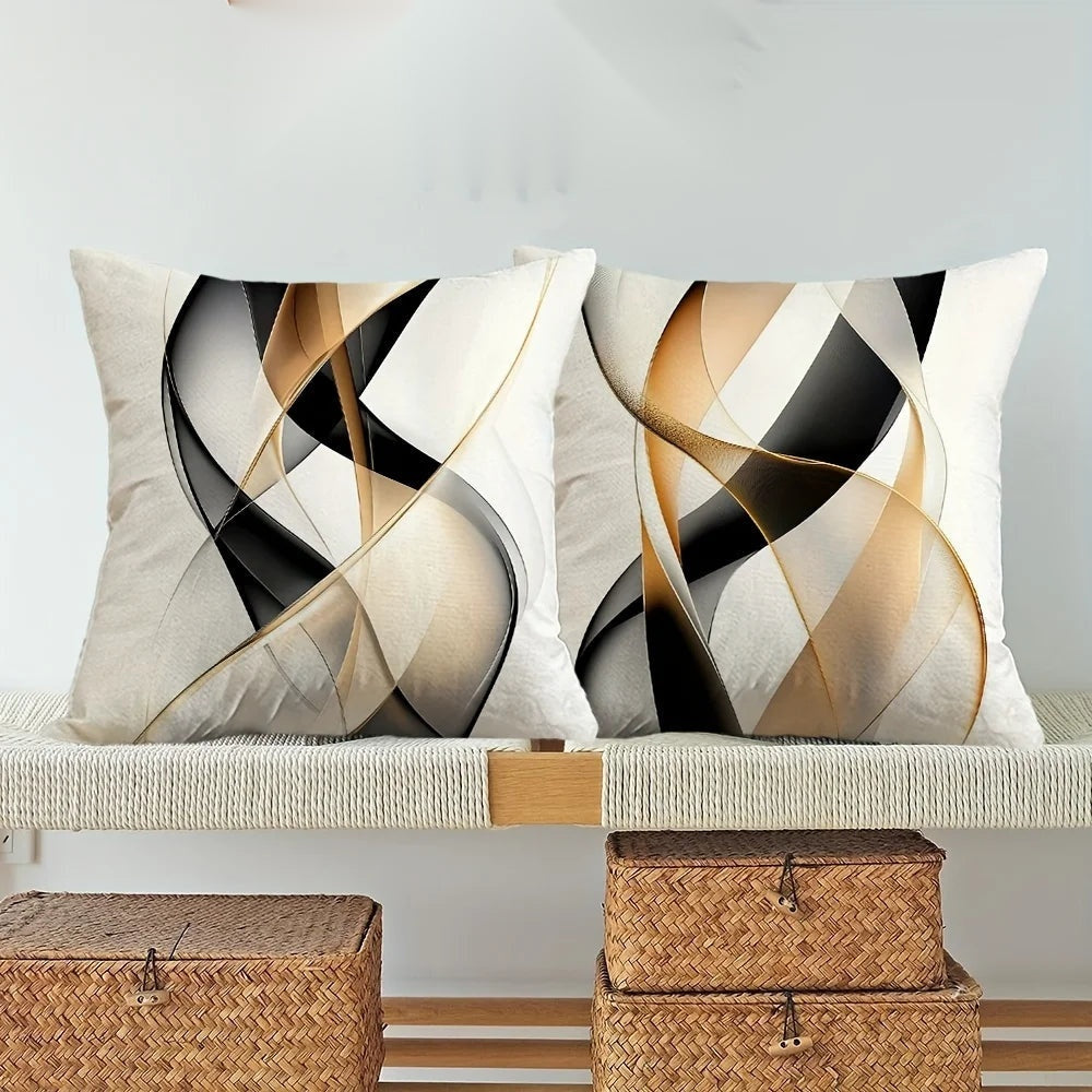The Organic Geometric Textured Pillow Covers