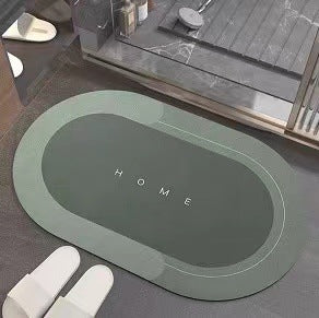 Diatom Bath Mat, Quick-Dry, Minimalist, Japandi Bathroom Decor, TerraNest Studio