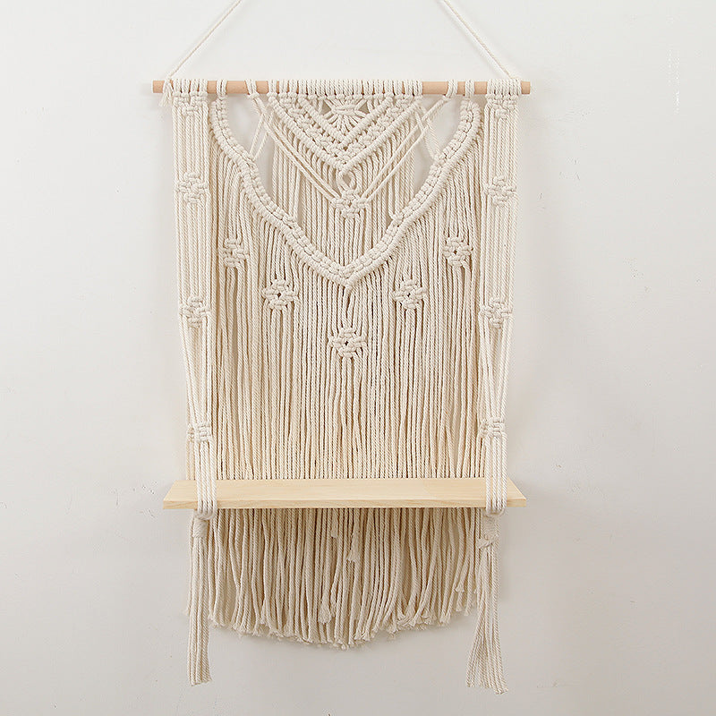Hand-Woven Artisan Tapestry, Japandi Wall Decor, TerraNest Studio