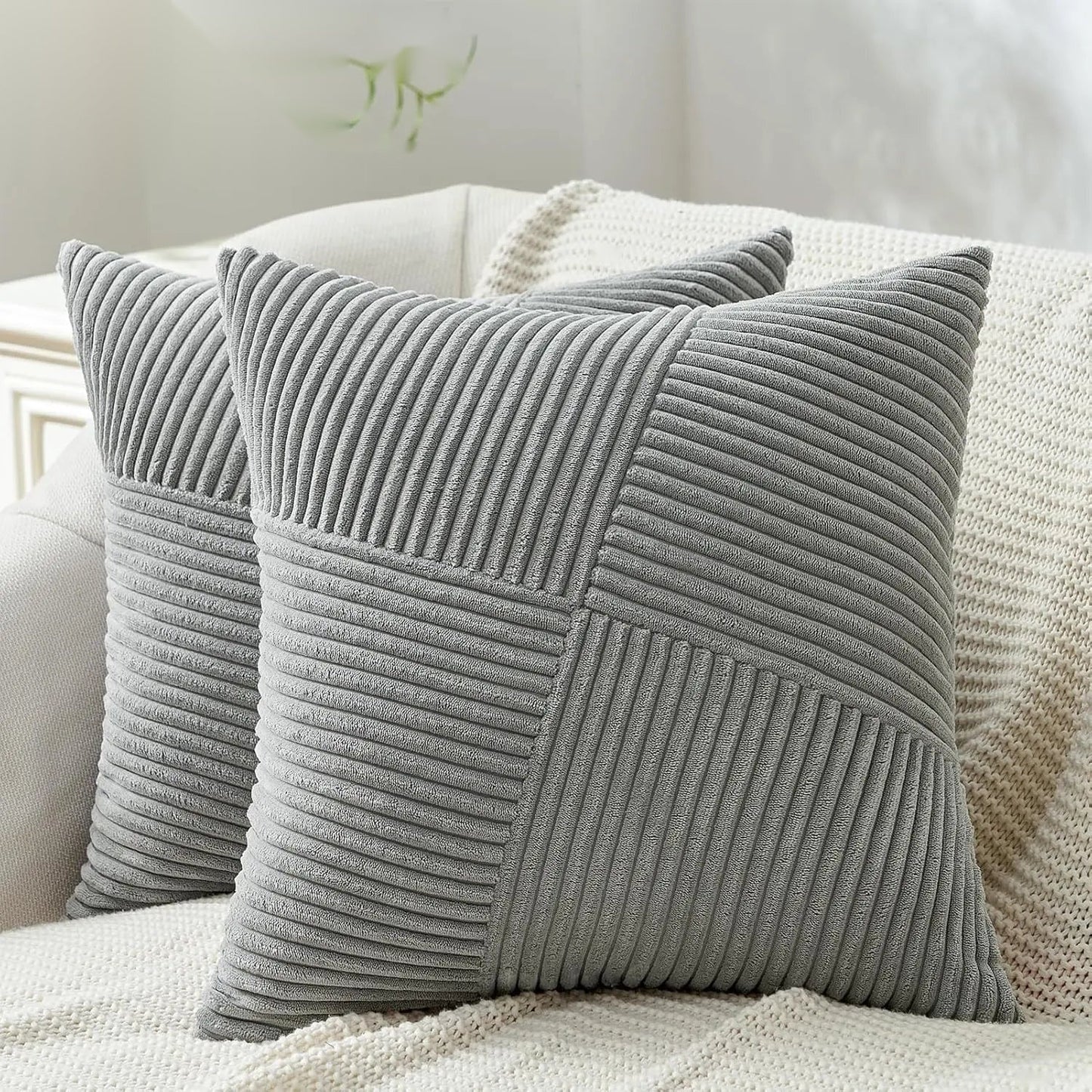 The Organic Textured Throw Pillow Cover