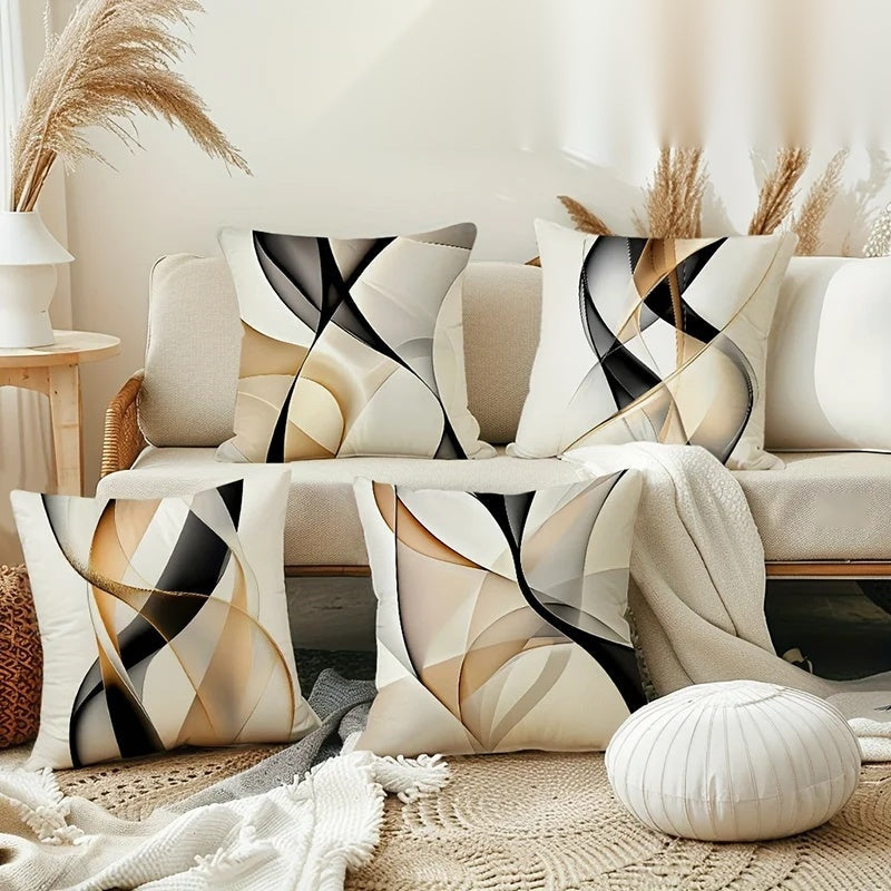 The Organic Geometric Textured Pillow Covers