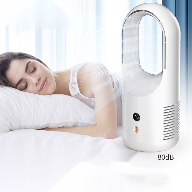 The Silent Breeze — Bladeless USB Fan with LED Display