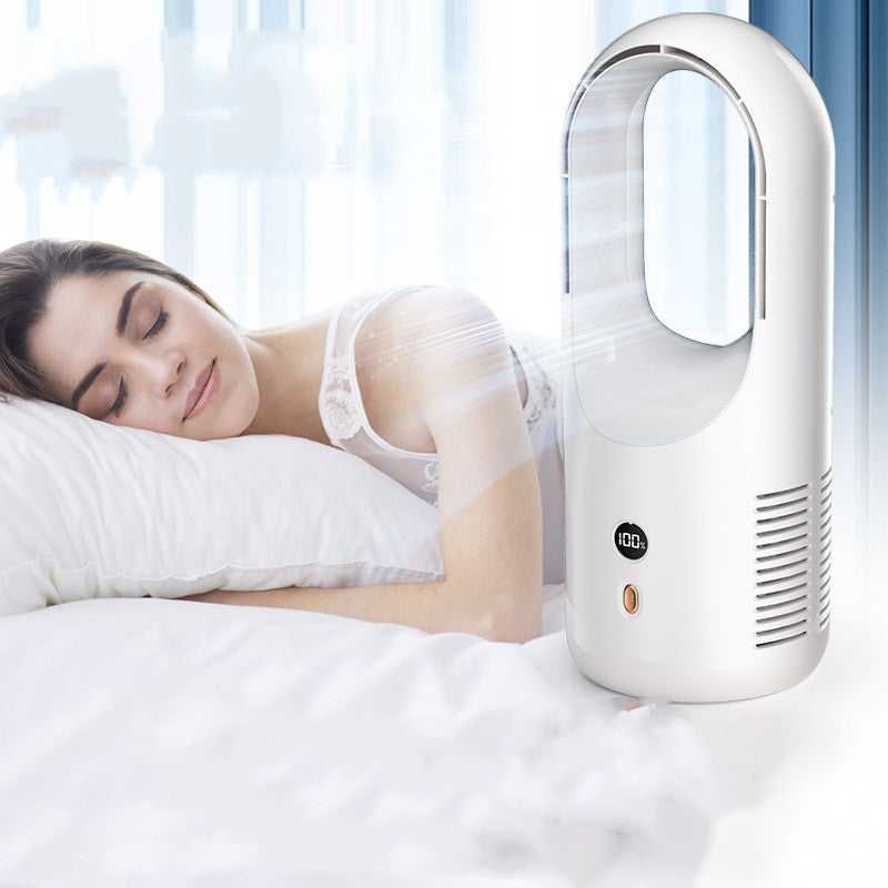The Silent Breeze — Bladeless USB Fan with LED Display