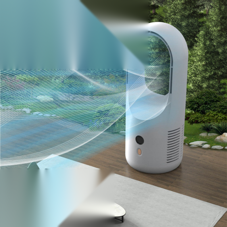 The Silent Breeze — Bladeless USB Fan with LED Display