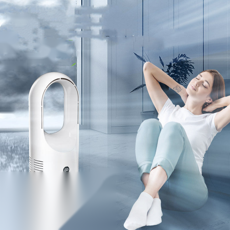 The Silent Breeze — Bladeless USB Fan with LED Display