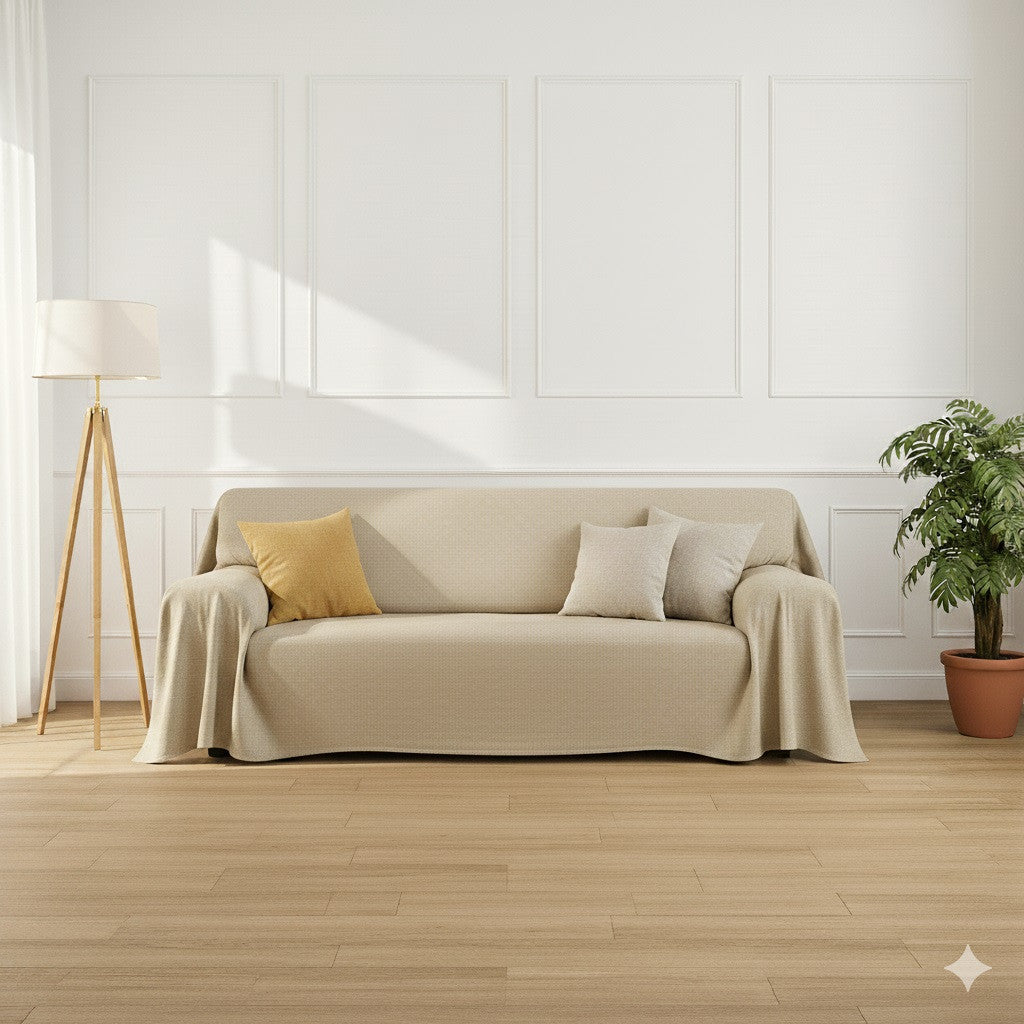 Telo Salva Divano - ARMOR beige Arredo fabric sofa cover - back