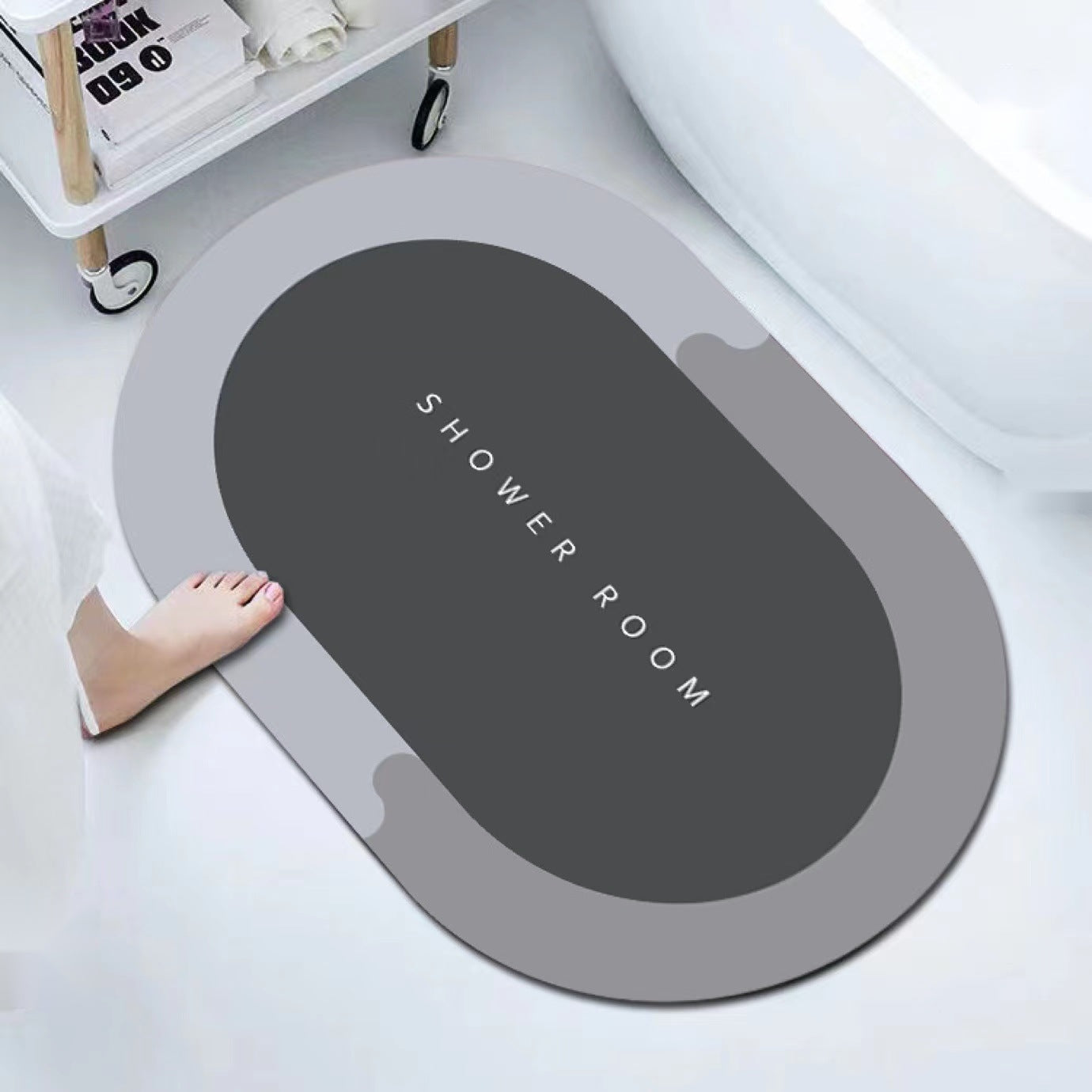 The Cozy Step — Absorbent Diatom Ooze Soft Cushion Quick-Drying Foot Mat for Bath