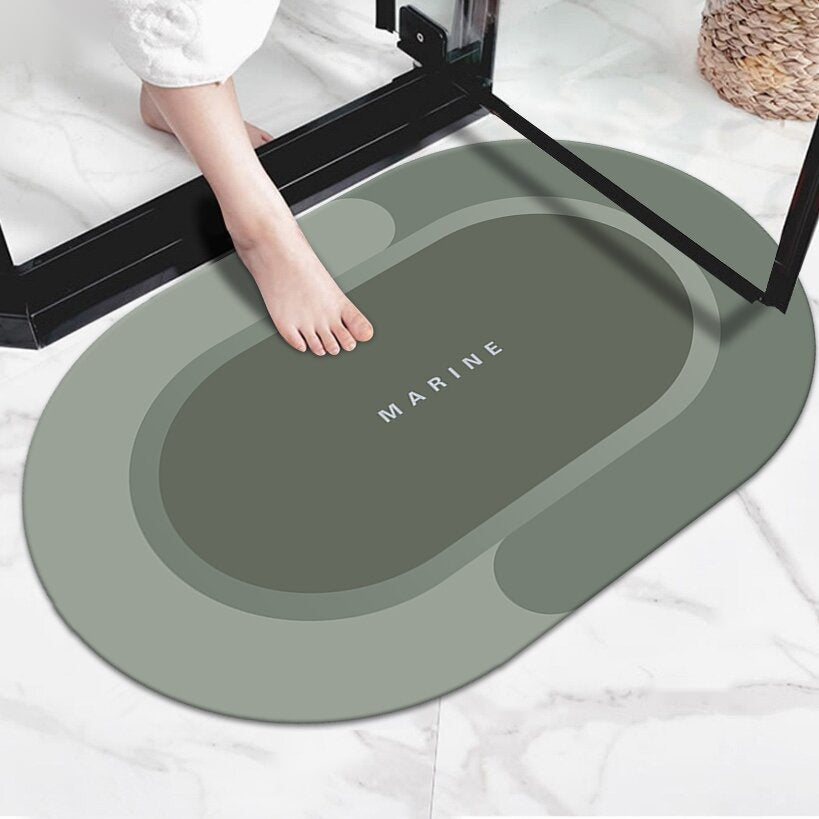The Cozy Step — Absorbent Diatom Ooze Soft Cushion Quick-Drying Foot Mat for Bath